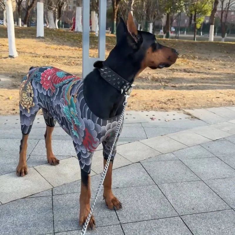 Pet Tattoo Clothing, Anti Hair Loss, Breathable Quadruped Clothing, Personalized Pet Clothing, Fun Pet Clothing