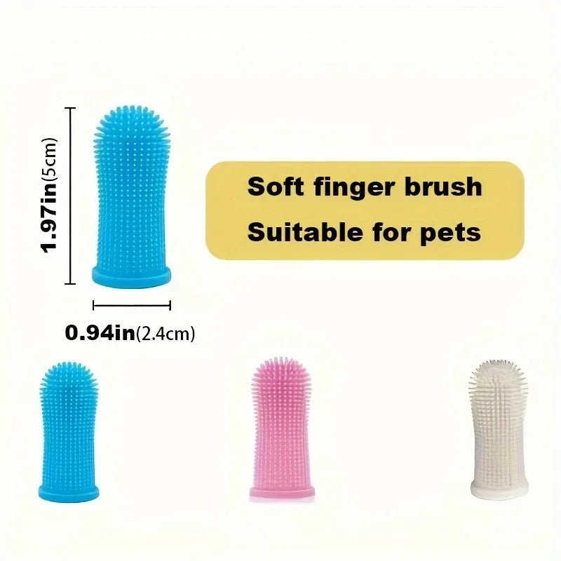 3/1pcs Pet Finger Toothbrush Pet Products Cat Toothbrush for Dog Products Teeth Cleaning for Small Dogs Cats Clean Teeth Puppy