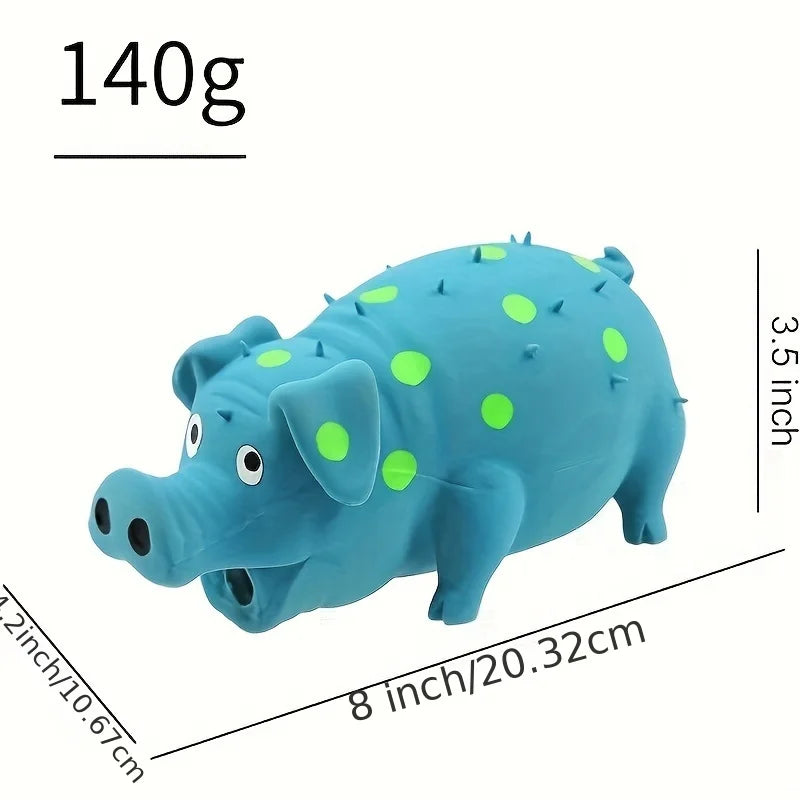 Pet Dog Toy Latex Sound Strange Bark Pig Grinding Teeth Wear Resistant Bite Latex Suitable for Large and Medium-Sized Dogs