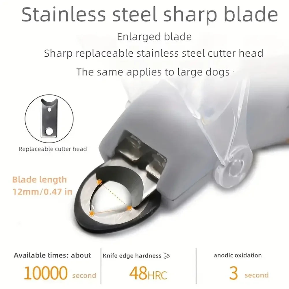 LED Light Dual-Sided Pet Nail Clippers