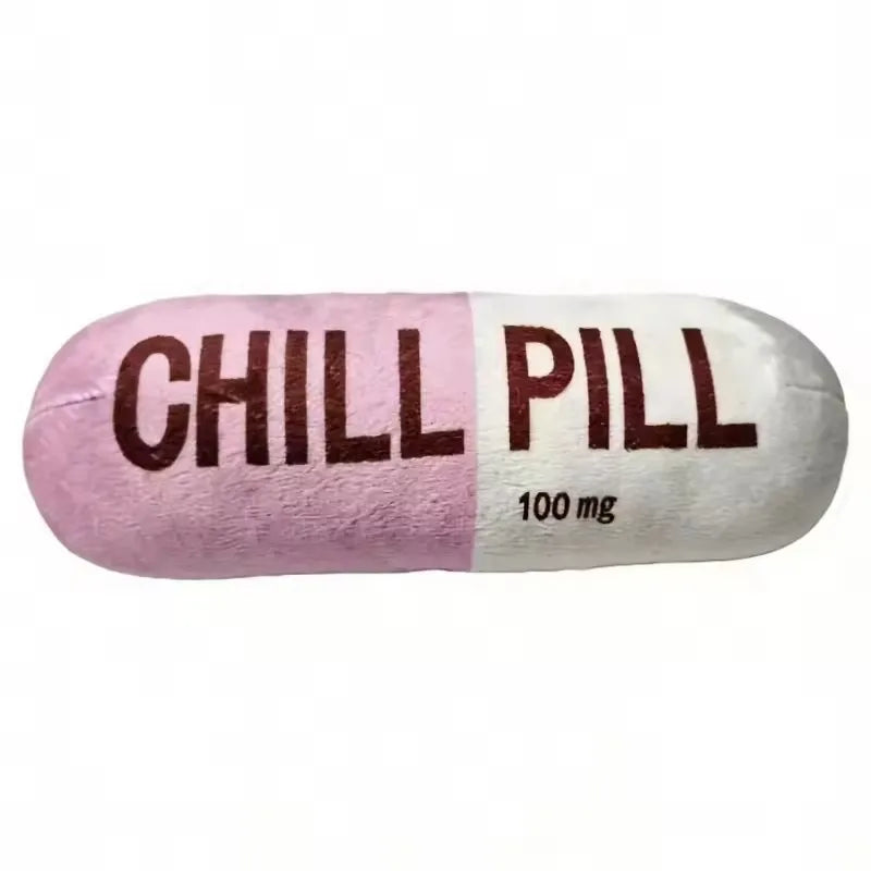 Pet Pill Capsule Plush Dog Chew Toy With Squeaker, Durable Bite-Resistant Puppy Play Toy, Safe Tooth Cleaning Dog Pet Supplies