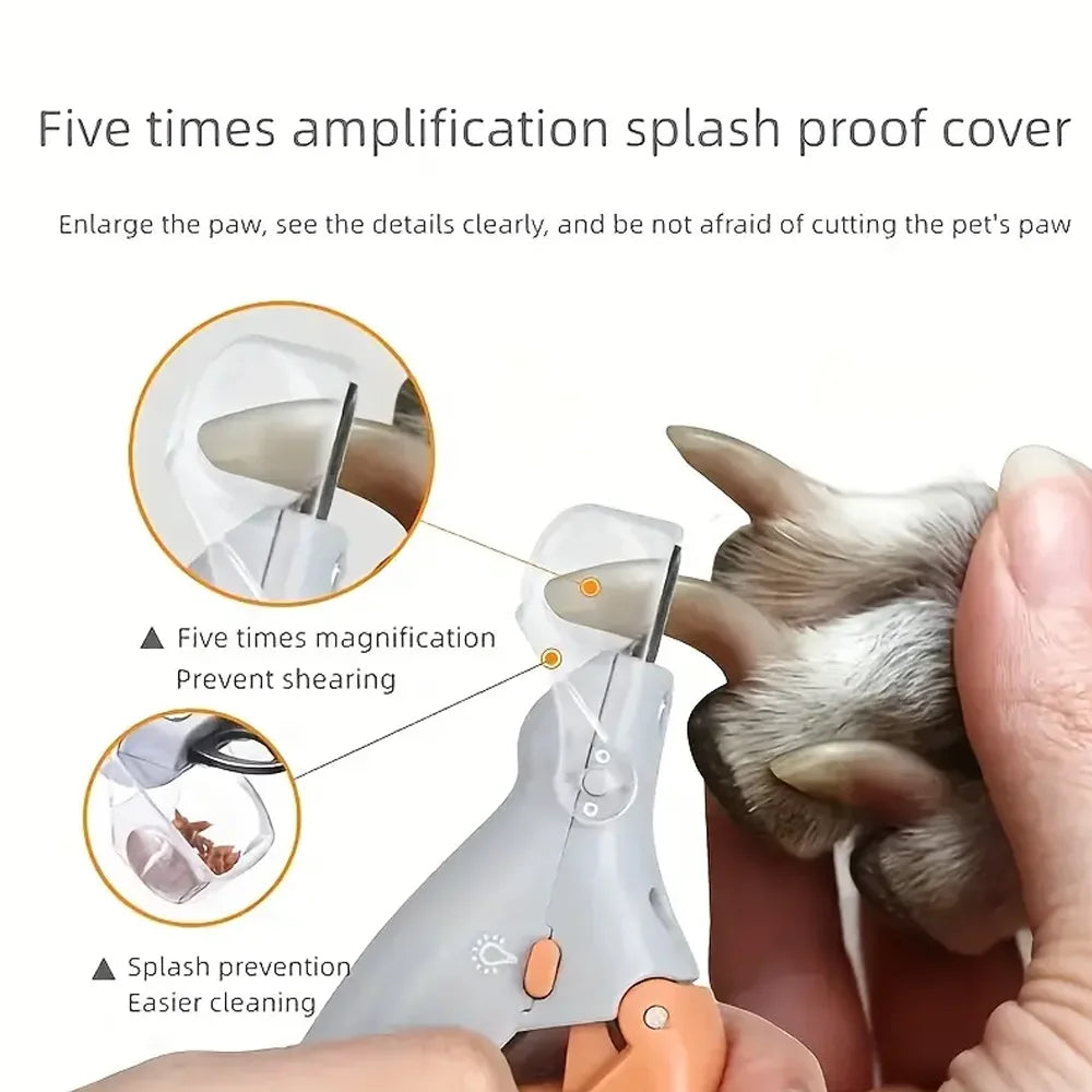 LED Light Dual-Sided Pet Nail Clippers
