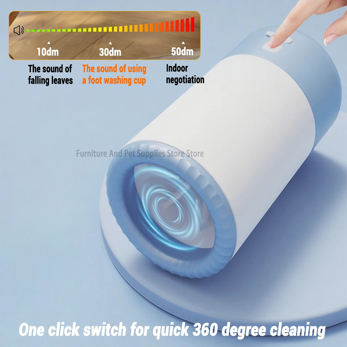 Pet Foot Washing Machine Electric Pet Paw Cleaner Automatic Dog Quick Cleaner Pet Paw Portable Low Noise Waterproof Foot Cup