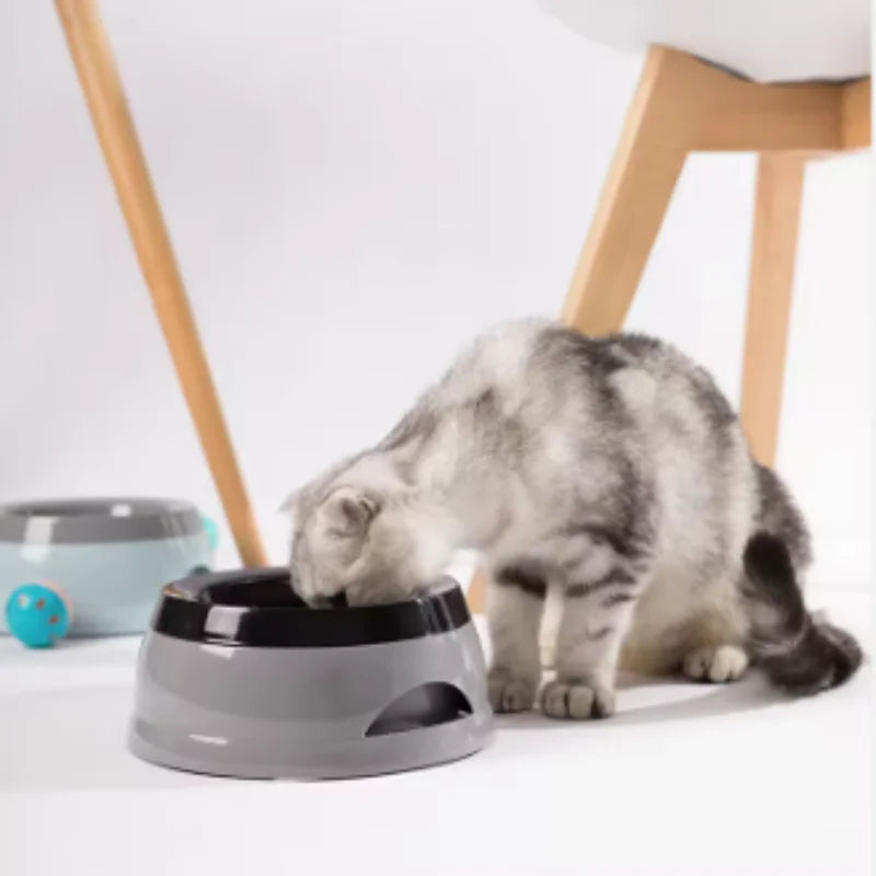 Portable Plastic Pet Dog Bowls No Spill Floating Design Non-Slip Cat Bowl Water Feeder Dry Mouth Support Pet Accessories