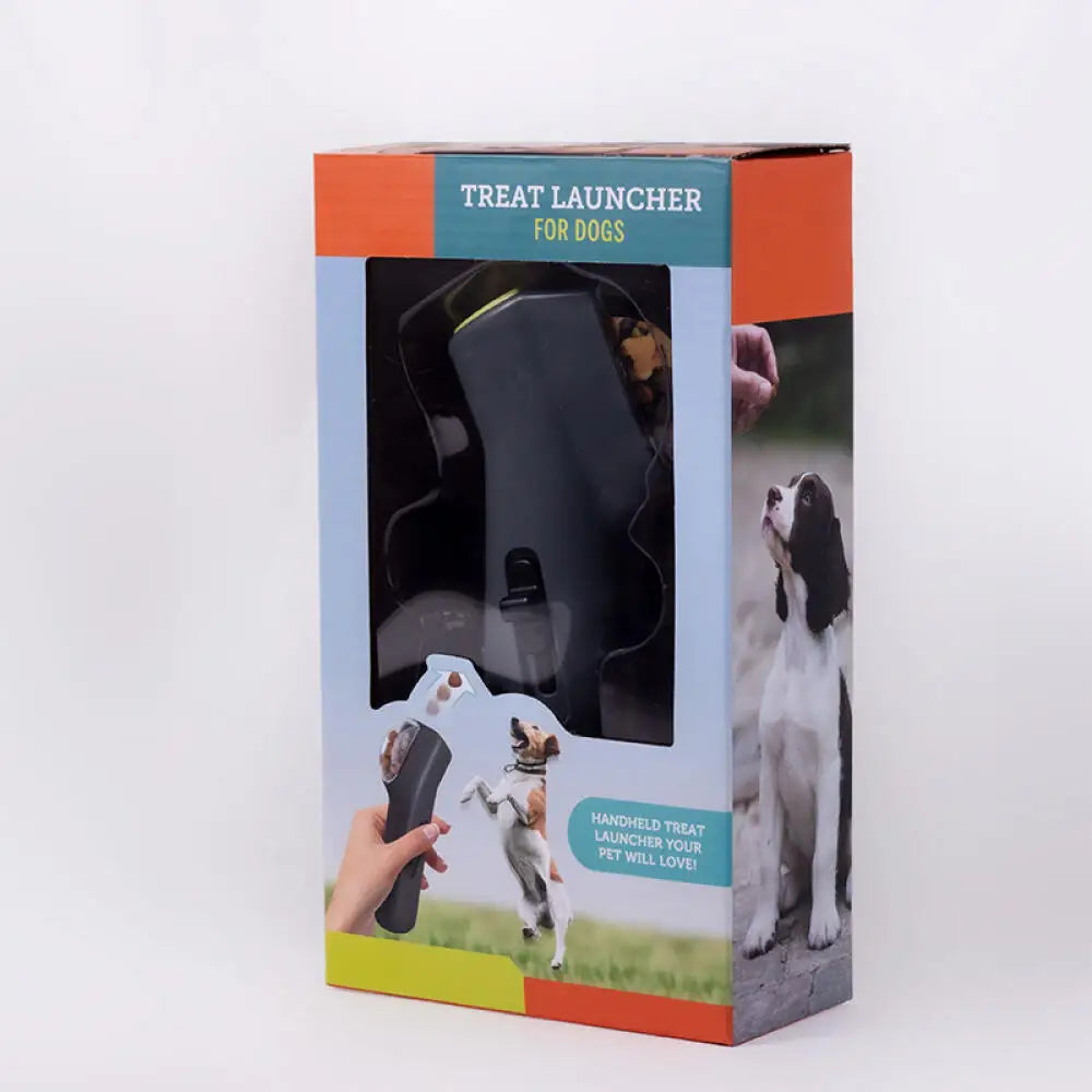 Pet Treat Launcher Feeder, Interactive Food Shooter Toy for Dogs Cats Outdoor Training Play Pet Supplies