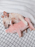 A Cute Pink Pig-Designed Pet Teething Plush Toy, Durable for Dogs to Chew, Stress-Relieving Sleep Toy, Pet Plush Toy for Dog Str