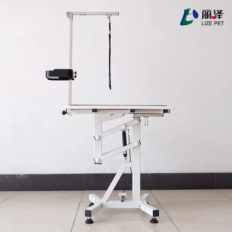 LZ Pet Hot Sale Small Pneumatic Lifting Pet Grooming Table for Pet Cats Small Dog Beauty Table