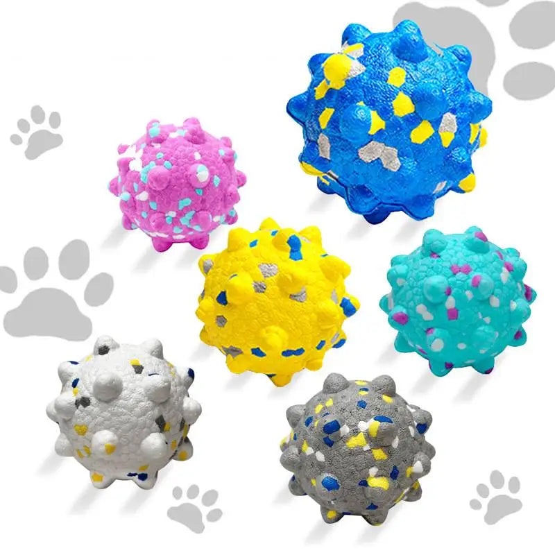 Pet High Elasticity Toy Ball ETPU Material Bite Resistant Dog Interactive Grinding Ball Fun Teeth Cleaning