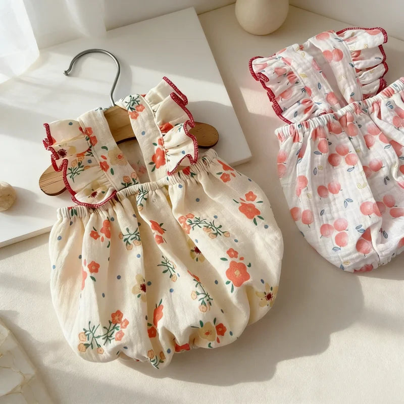 Sweet Dog Princess Dress Fashion Dog Sling Clothes Summer Cotton Puppy Skirt Cute Print Cat Dress Pet Vest Bichon Poodle Costume