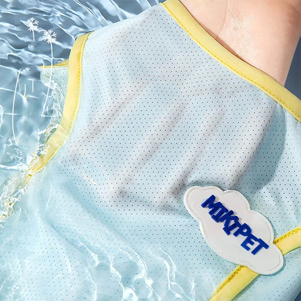 Big Dog Cooling Vest Pet Clothes Ice Silk Cool Sun Protection Large Size Dog  Mesh Clothes for Summer Outdoor Pet Quick Drying