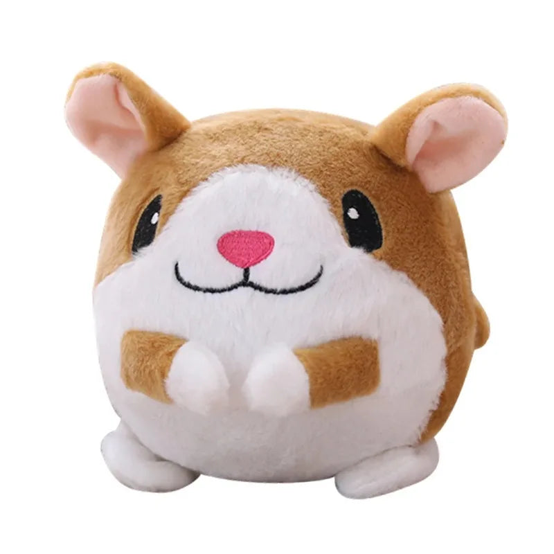 Pet Electronic Toy Cat Ball Pet Bouncing Jump Ball Music Vibration Bite Puppy Ball Interactive Dog Chewing Moving PlushDoll Toy