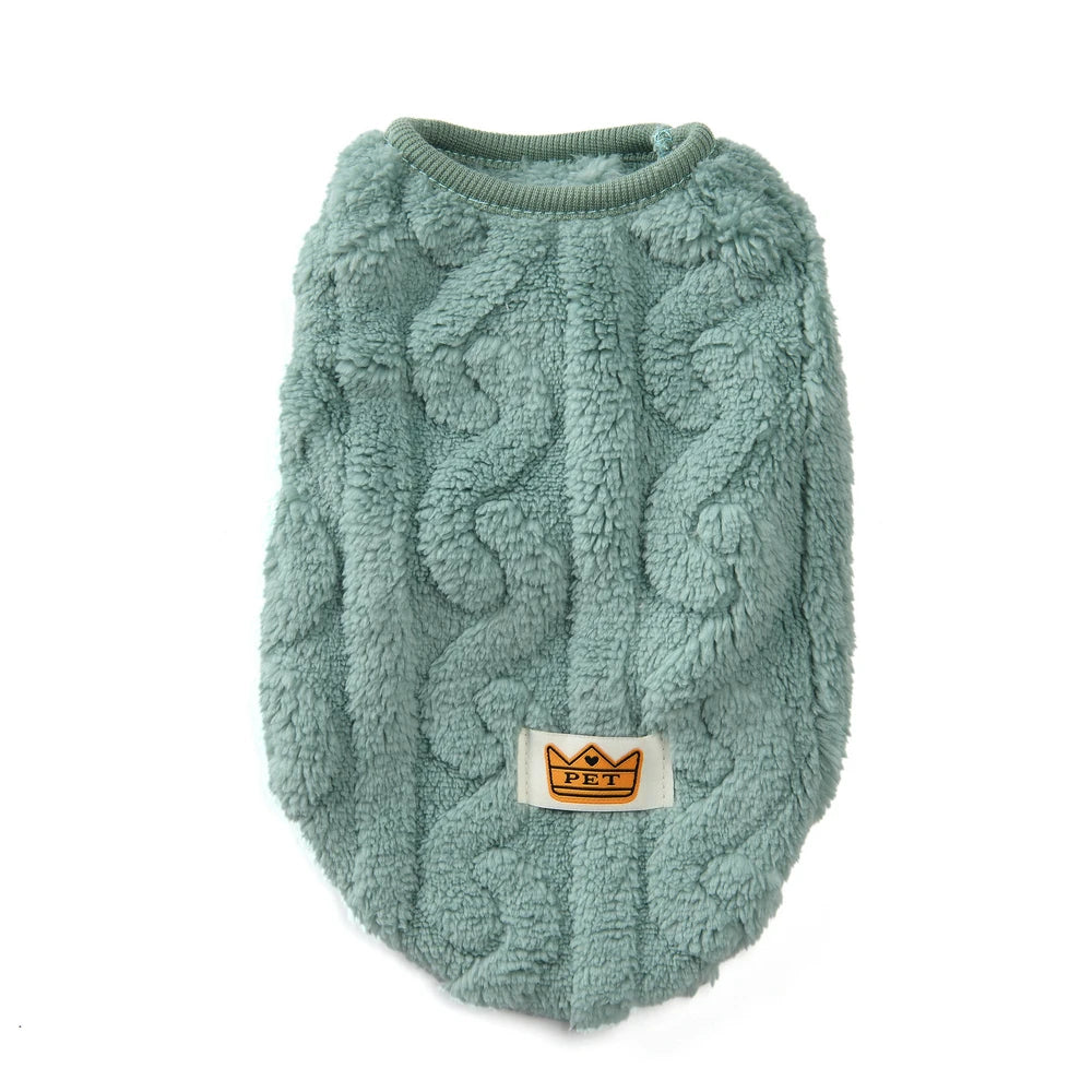 Soft Fleece Dog Clothes For Small Dogs Cats Sweater Autumn Winter Warm Puppy Vest Apparel French Bulldog Yorkshire Pet Costume