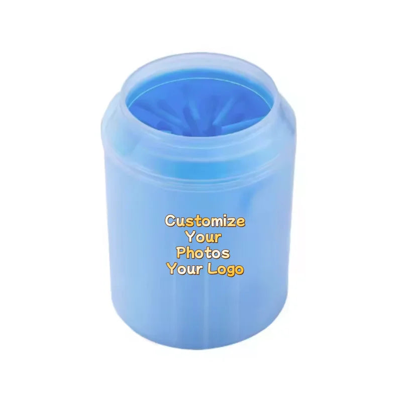 Custom Pet Paw Cleaner Soft Silicone Foot Cleaning Brush Portable Pet Dogs Towel Foot Washer Cleaning Bucket Clean Brush