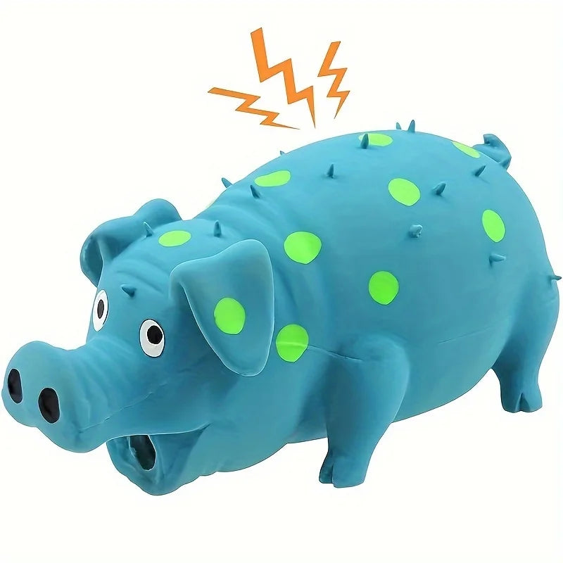 Pet Dog Toy Latex Sound Strange Bark Pig Grinding Teeth Wear Resistant Bite Latex Suitable for Large and Medium-Sized Dogs