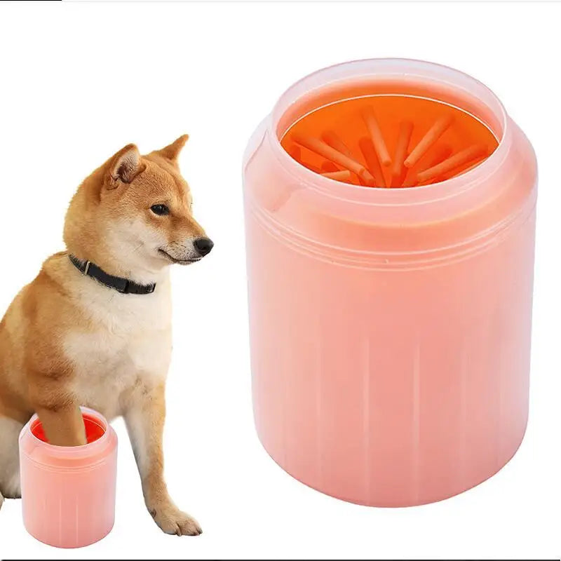 Custom Pet Paw Cleaner Soft Silicone Foot Cleaning Brush Portable Pet Dogs Towel Foot Washer Cleaning Bucket Clean Brush