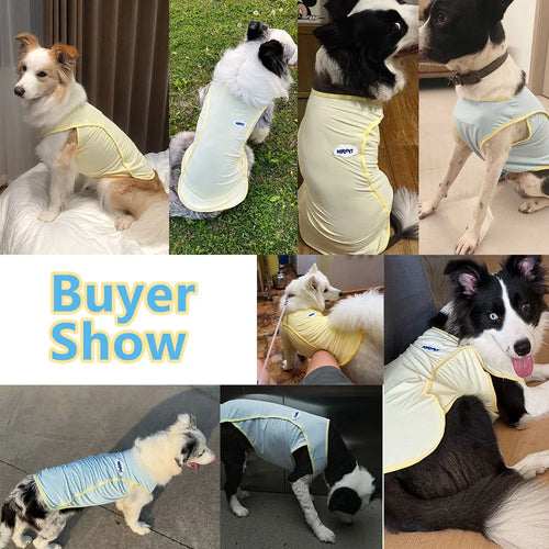 Big Dog Cooling Vest Pet Clothes Ice Silk Cool Sun Protection Large Size Dog  Mesh Clothes for Summer Outdoor Pet Quick Drying