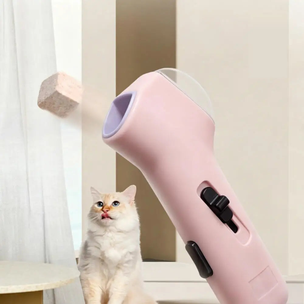 Pet Treat Launcher Feeder, Interactive Food Shooter Toy for Dogs Cats Outdoor Training Play Pet Supplies