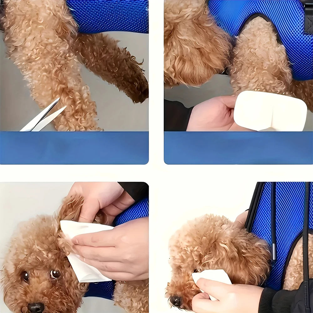 Dog Grooming Hammock Cat Dog Nail Clipper Fixer Teddy Hook Type Feeding Anti-scratch Artifact Restraint Bag Pet Accessories