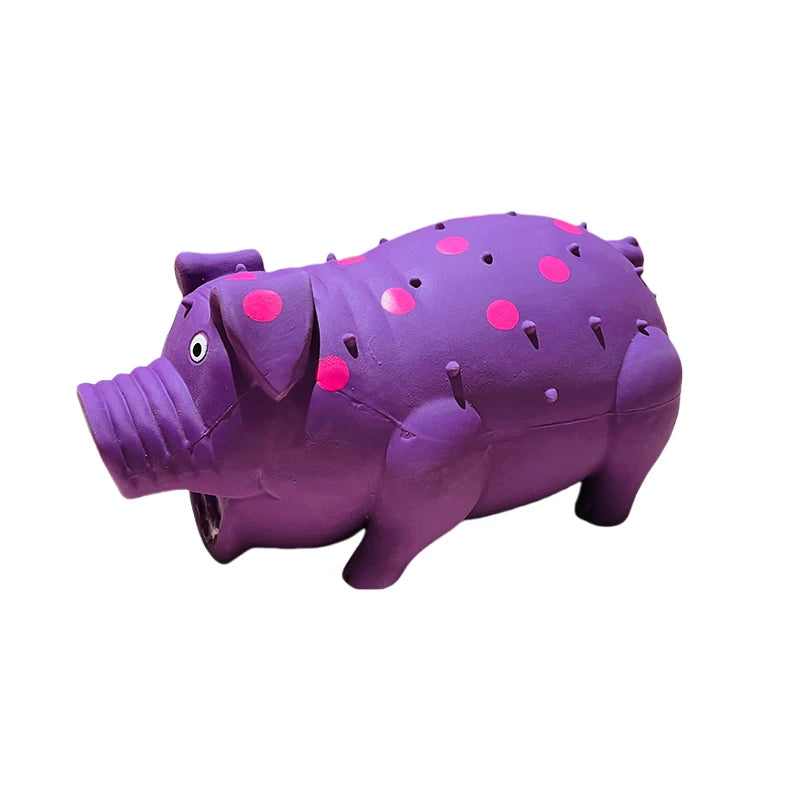 Pet Dog Toy Latex Sound Strange Bark Pig Grinding Teeth Wear Resistant Bite Latex Suitable for Large and Medium-Sized Dogs