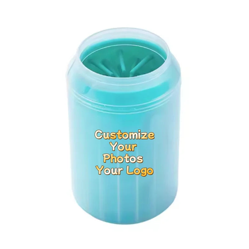 Custom Pet Paw Cleaner Soft Silicone Foot Cleaning Brush Portable Pet Dogs Towel Foot Washer Cleaning Bucket Clean Brush