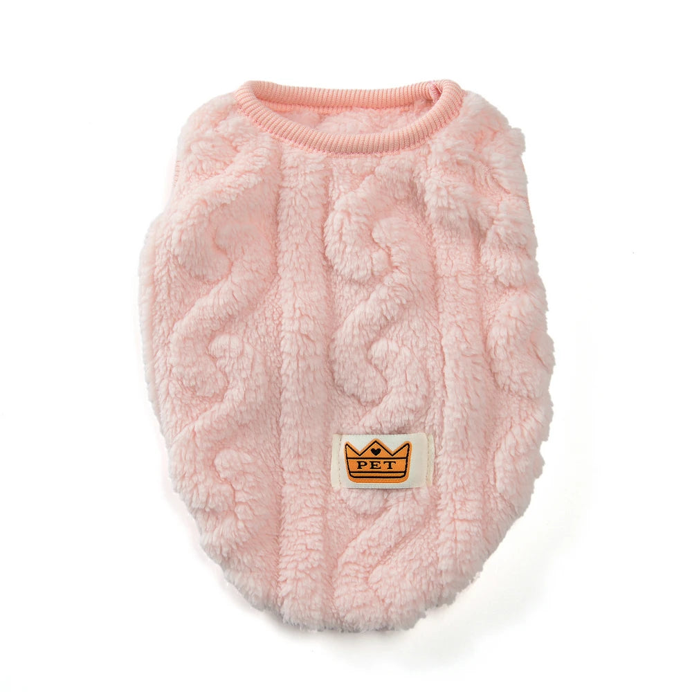 Soft Fleece Dog Clothes For Small Dogs Cats Sweater Autumn Winter Warm Puppy Vest Apparel French Bulldog Yorkshire Pet Costume