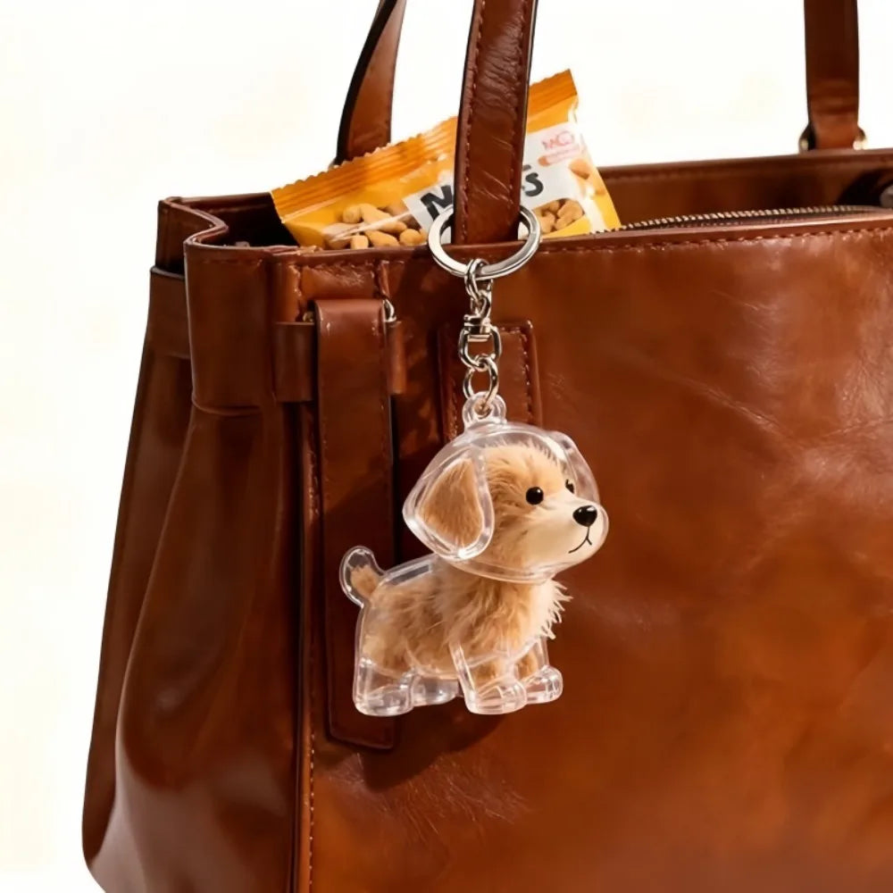 Pet Fur Storage Container Transparent Capsule Pendant with Keychain Suitable for Pet Enthusiasts To DIY Commemorative Keychain
