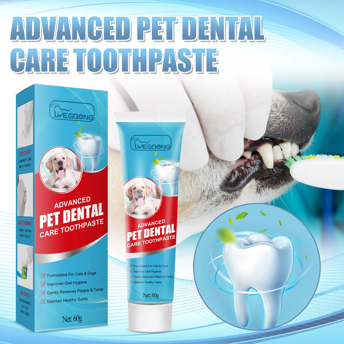 Pet Edible Toothpaste Remove Dental Plaque Prevent Teeth Calculus Fresh Breath Tartar Control Mouth Deodorant Dog Cat Oral Care
