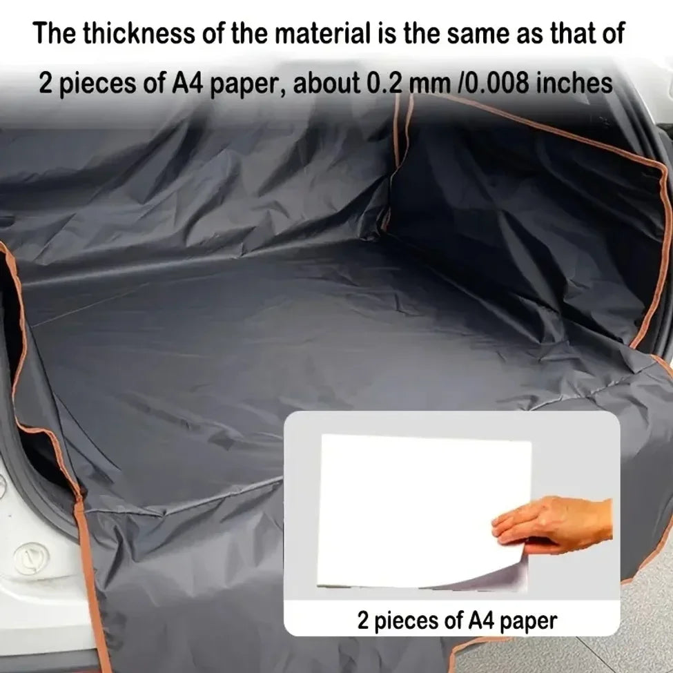 Durable Polyester Auto Trunk Mat for Pets - Non-Slip, Scratch-Resistant, Easy-Clean Mat for SUVs and Cars, Pet Safety Mat