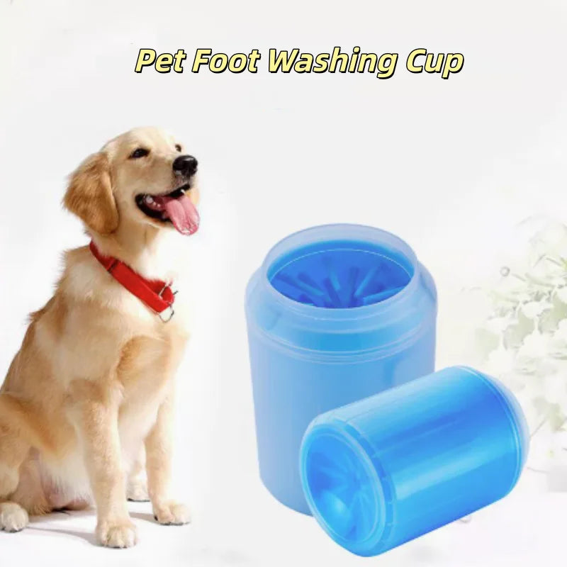 Custom Pet Paw Cleaner Soft Silicone Foot Cleaning Brush Portable Pet Dogs Towel Foot Washer Cleaning Bucket Clean Brush