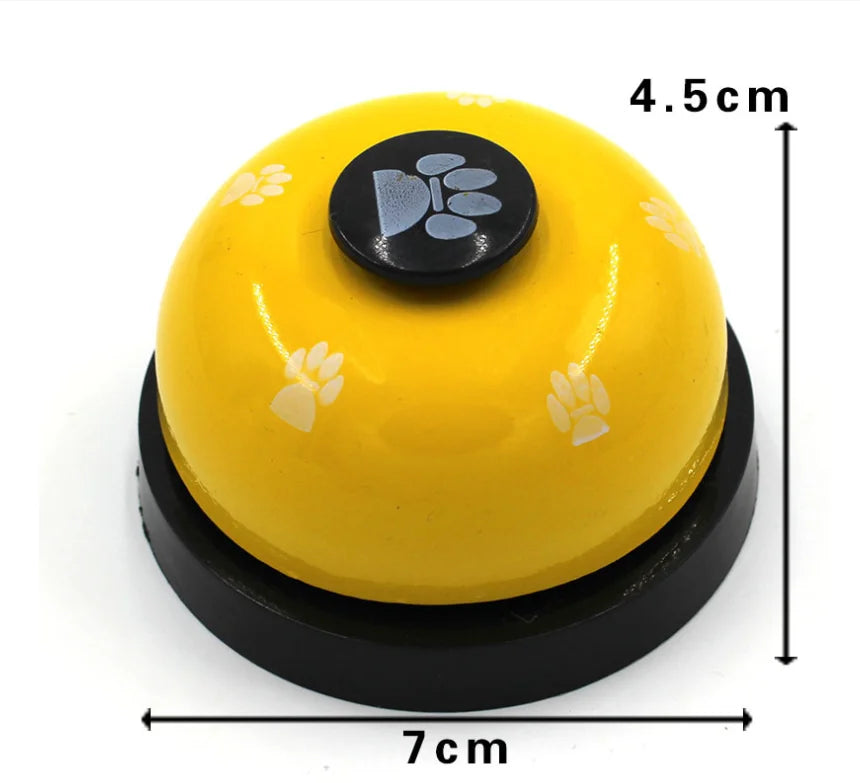 Pet Toys Bell for Dogs Cat Training Interactive Toy Called Dinner Small Bells Footprint Ring Trainer Feeding Reminder For Teddy
