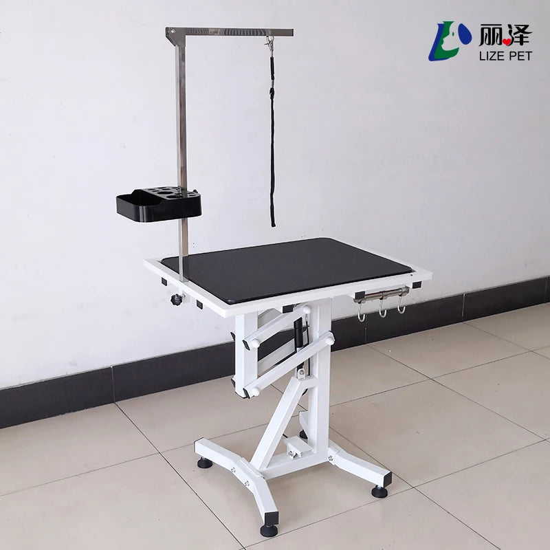 LZ Pet Hot Sale Small Pneumatic Lifting Pet Grooming Table for Pet Cats Small Dog Beauty Table