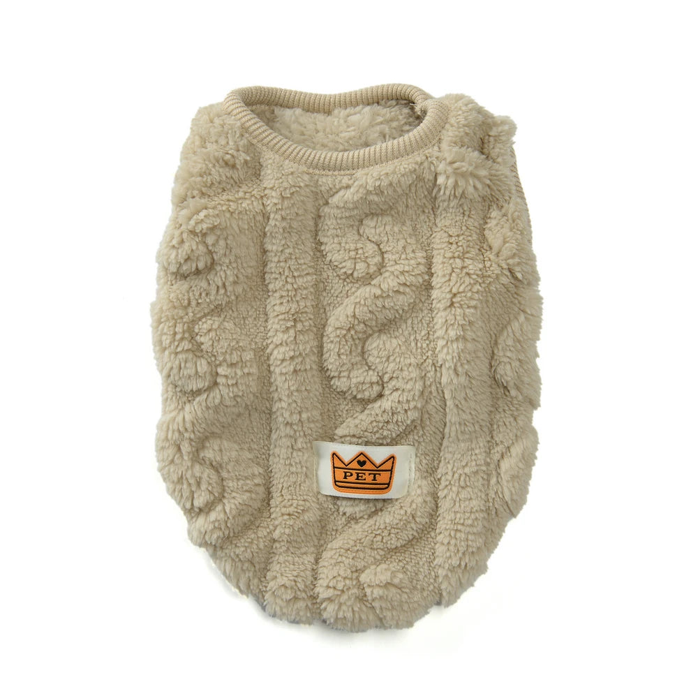 Soft Fleece Dog Clothes For Small Dogs Cats Sweater Autumn Winter Warm Puppy Vest Apparel French Bulldog Yorkshire Pet Costume