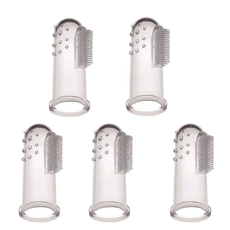 5pcs Soft Finger Pet Toothbrush